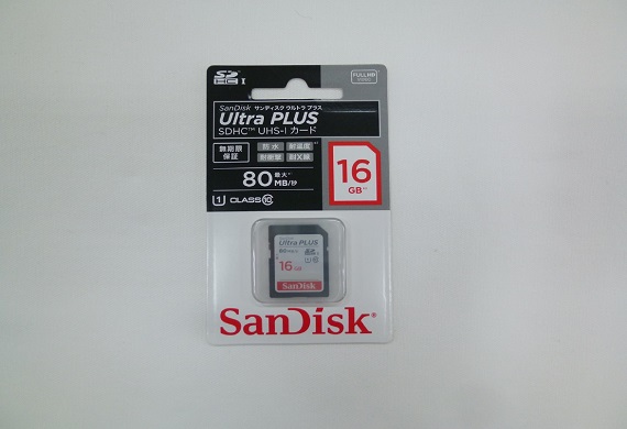 SDカード　16GB　サンディスク製の画像