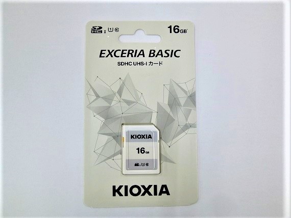 SDカード　16GB　キオクシア製の画像