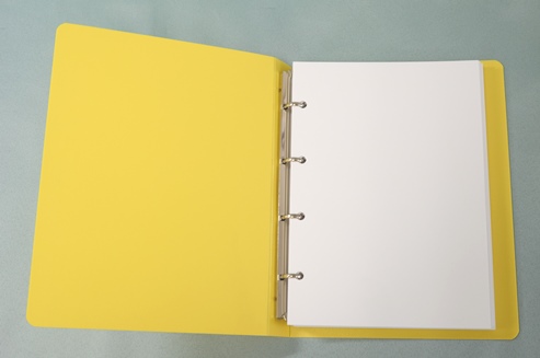 ルーズリーフ　中４穴（110K 100枚綴）の写真