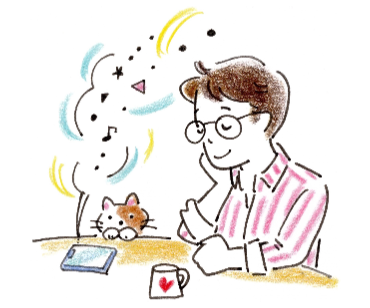 機関紙のイメージイラスト