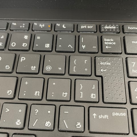 PCキーボード　加工例（ざらざら）