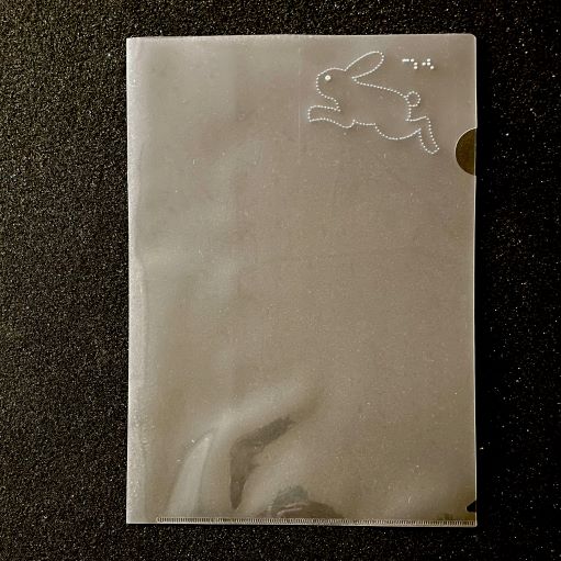 クリアファイル　兎の写真