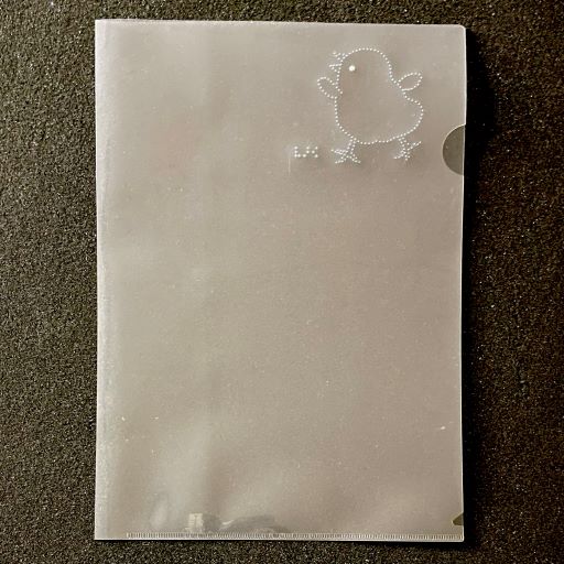 クリアファイル　ヒヨコの写真