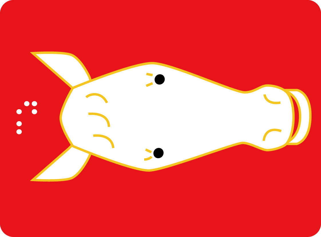 カラー　馬の顔のイラスト